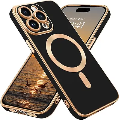 Plating Shockproof Cute Magnetic Case For IPhone 15 14 13 12 11 Pro Max Plus • $3.49