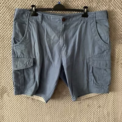Mantaray Mens Shorts Size Uk 44in Waist Blue Button Zip • £12