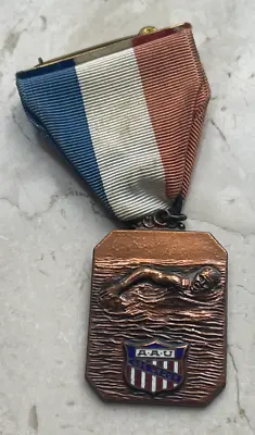 $10 • Buy 1962 AAU Age Group Bronze Swimming Award Medal