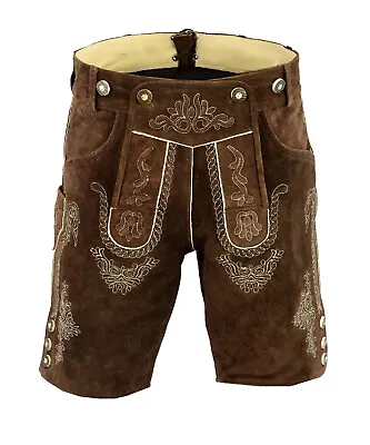 Bavarian Trachten Men Wear Oktoberfest Shorts Lederhosen Shorts 30  To 42  Size • $79.99