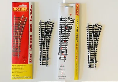 Hornby OO Gauge 2x R8073 Right Hand Nickel Silver Points - Carded • £21.95