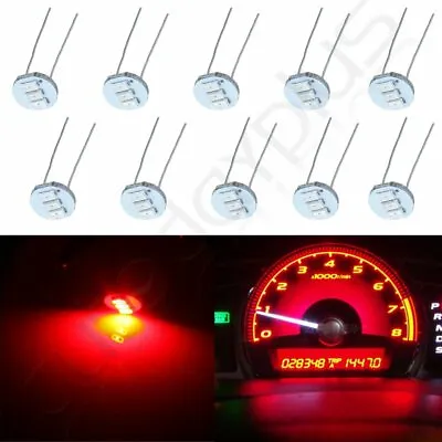 10Pcs Red 4.7mm Light Kit Gauge Cluster Speedometer Miniature LED Bulb For Chevy • $8.02