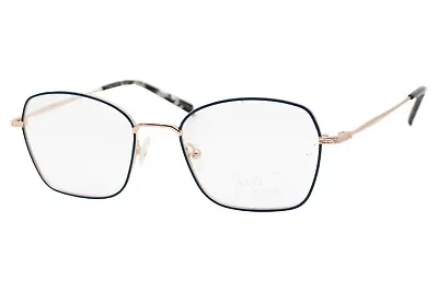 Iota By Legre Hudson E14 Rose Gold Blue Unisex Metal Eyeglasses 52-19-145 W/Case • $44.25