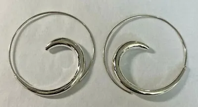 PAIR Surgical Steel Spiral Tapers Ear Plug Gauge Lobe Expander Style Hoops 1.5  • $10