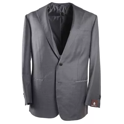 $495 • Buy NWT $3600 DOMENICO VACCA Solid Gray Superfine Wool Sport Coat 42 R (Eu 52)