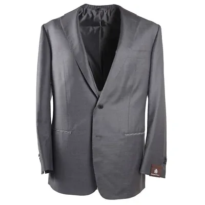 NWT $3600 DOMENICO VACCA Solid Gray Superfine Wool Sport Coat 42 R (Eu 52) • $495