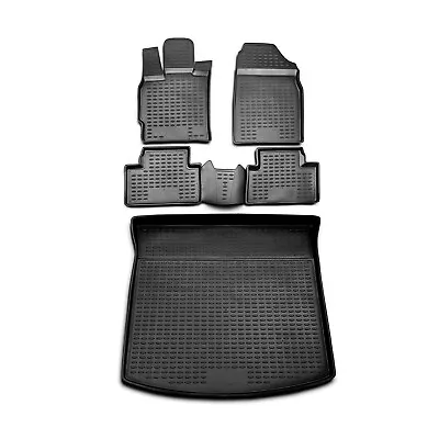 Custom Floor Mats & Cargo Liners For Mazda CX-7 2007-2009 Black 5 Pcs • $139.90