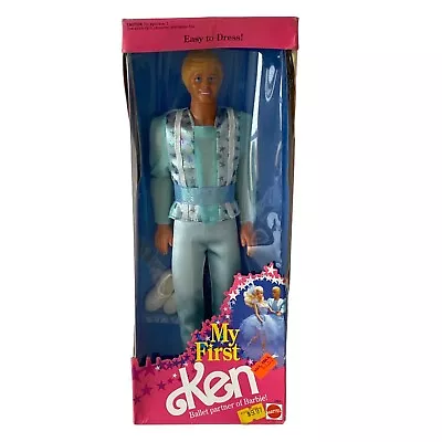 Mattel My First Ken Doll Ballet 1991 Barbie Boyfriend 3841 New In Box  • $34.20