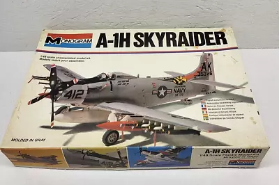 Vintage Monogram 1/48 Scale  A -1H Skyraider 1980 #5419 Made In USA • $35