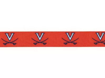 UNIVERSITY OF VIRGINIA Cavaliers UVA 7/8  GROSGRAIN RIBBON SHIP FROM USA • $2.69