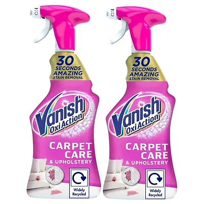 2 X Vanish Gold Oxi Action Carpet Cleaner & Odour Stain Remover Spray 500ml • £14.49