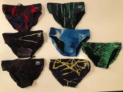 $50 • Buy Pre-Owned Speedo Swim Suit, Endurance, Mens Size 28 | LOT OF 7