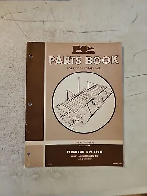 Vintage 1955 Massey Ferguson R-KO-20 Rotary Hoe Tiller Parts Book OEM • $9.45