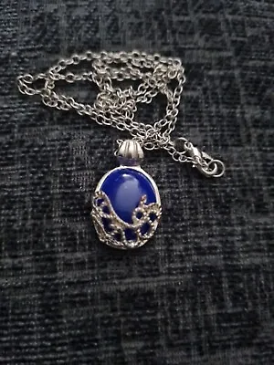 The Vampire Diaries Blue Stone Elegent Pendant Necklace UK • £4