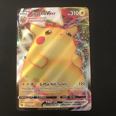 $4.99 • Buy Pokemon TCG Pikachu VMAX Vivid Voltage 044/185 - NM