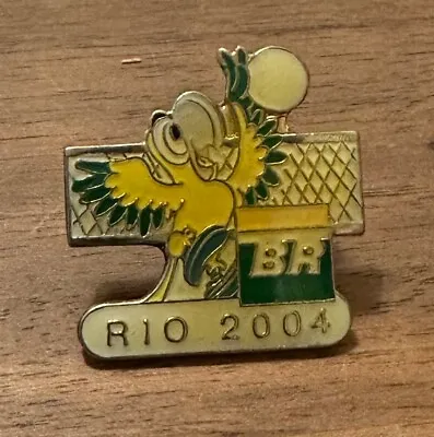 Rio 2004 Candidate City Mascot Parrot Beach Volleyball Olympic Bid Pin • $5