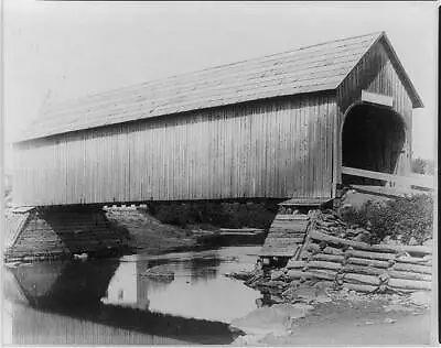 Moose River Village Bridgecovered BridgeMaineME1884-1891Joseph Kirkbride • $9.99