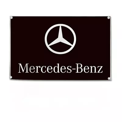 Mercedes  Benz Garage Wall Car Truck Racing Show Auto Banner Sign Flag • $10.69