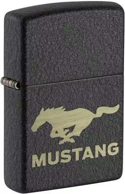 Zippo Ford Mustang Black Crackle 49827 • $26.95