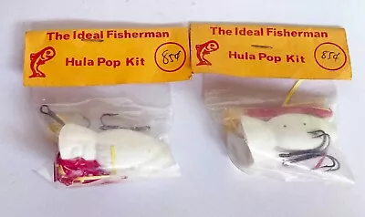 Two RARE 1960s Hula Popper  Make At Home  Kits ARBOGAST HISTORY • $9.99