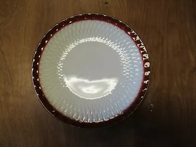 Mikasa Gourmet Basics SORRENTO RED Salad Plate 7 7/8  Embossed Rim   3 Available • $8