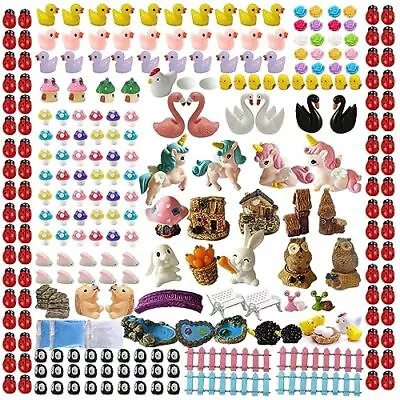 240 Pcs Fairy Miniature Ornament DIY Kit For Garden Dollhouse Decoration • $40.40