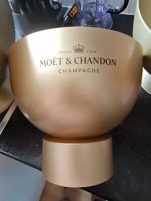 MOET CHANDON ICE IMPERIAL DOUBLE MAGNUM CHAMPAGNE BUCKET  GOLD Acrylic • £40