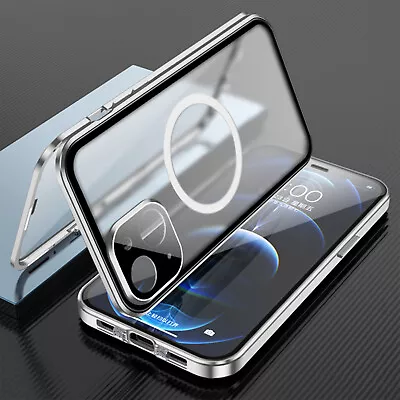 For IPhone 14 Pro Max 13 12 11 360 Glass Screen Mag Safe Magnetic Case Cover  • $17.28