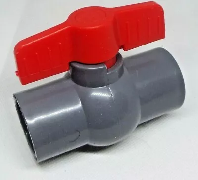 Camper RV Motorhome Waste Dump Ball Valve For 40mm Diameter Pipe GREY • £13.95