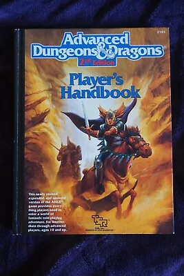 AD&D Players Handbook 2nd Edition 1989 Advanced Dungeons And Dragons TSR RPG • $49.99