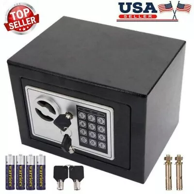 Basics Security Safe And Lock Box With Electronic Keypad - Secure Cash Jewelry • $35.99