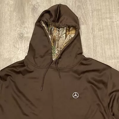 Mercedes Benz Collection Brown Camo Hoodie Sweatshirt Realtree Mens 2XL • $47.99