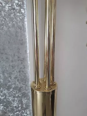 Mid Century Modern Gold Lotus Brass Hollywood Regency Table Lamp Vintage  • $665.19