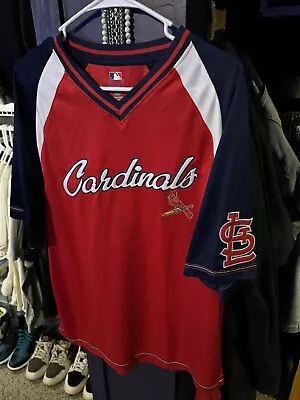 🔥St Louis Cardinals Stitched MLB Baseball Pullover Jersey Shirt L #7 Holliday🔥 • $30