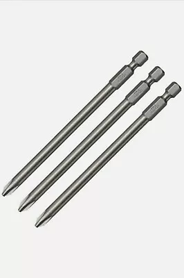 £12.86 • Buy 3x Autofeed Screwdriver Screwgun PH2 157mm Bits For Makita DFR550 DFR6843