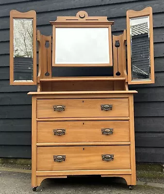 Edwardian Satinwood Dressing Chest • £158