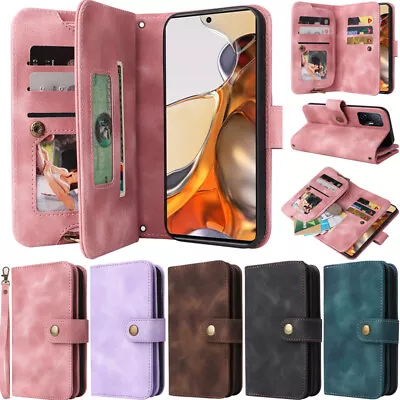 For Xiaomi Poco M4 Pro Redmi Note 11S 10Pro Retro Wallet Leather Flip Cover Case • $39.59