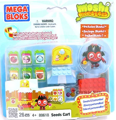 Moshi Monsters Megabloks Playset Seeds Cart 26 Pieces 806184 • $13.85