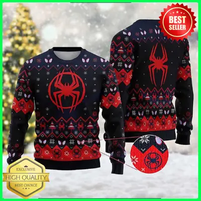 Superheroes Movie Spiderman Ugly Christmas Premium 3D SWEATER US Size Christmas • $35.99