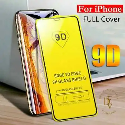 For Apple IPhone 15 131211 Full Screen Protector 9D Curved Tempered Glass • £2.99