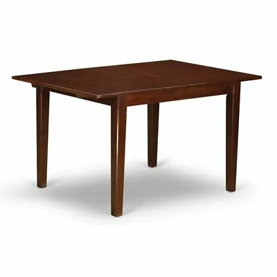 East West Furniture Norfolk Wood Butterfly Leaf Dining Table In Mahogany • $197.77