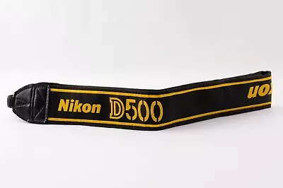 Nikon For D500 Black / Yellow Camera Neck Strap For DSLR NIKON From Japan • $68.28