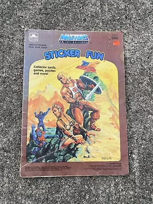 Golden Sticker Fun Book: Masters Of The Universe He-Man 1983 J3 • $12.99