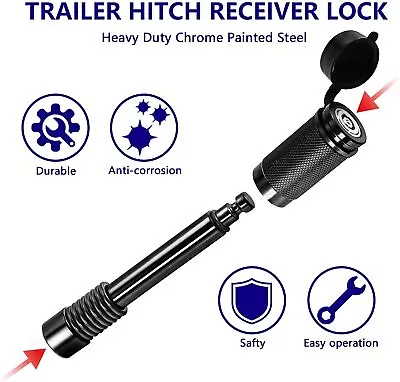 Upgrade 5/8 In Hitch Pin Lock For RV Truck Trailer Tow Receiver Universal • $19.99