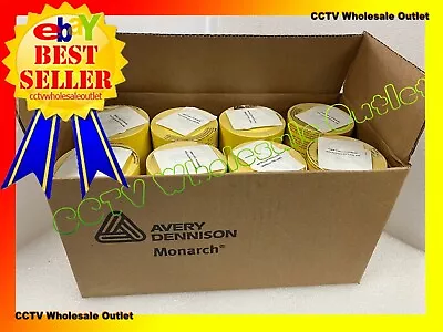 Genuine Monarch 1131 Yellow Labels One Box = 8 SLEEVES • $159.99