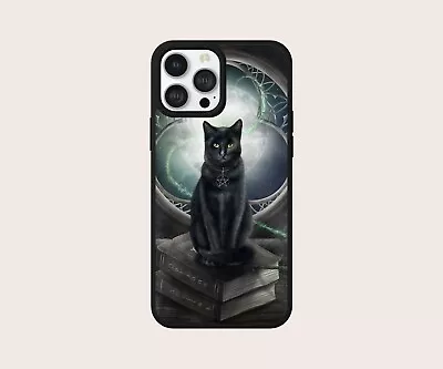 Black Cat Witch Magic Gift Back Only Phone Case Cover For Iphone Samsung Huawei • £7.99