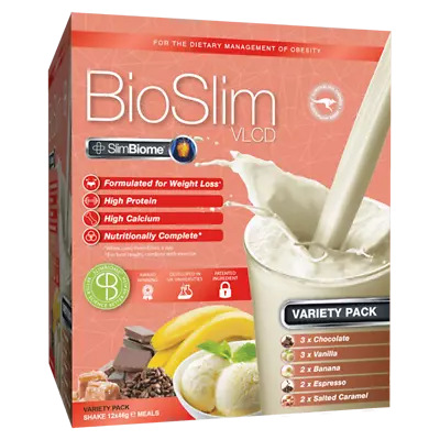 £29.27 • Buy BioSlim VLCD 12 X 46g Sachets - Shakes Variety Pack SlimBiome® Weight Loss