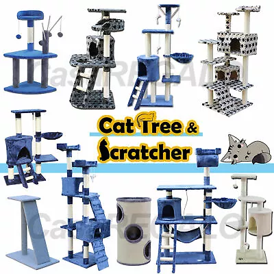 $45.25 • Buy Cat Tree Scratching Post Scratcher Pole Gym Toy House Furniture Multi Level