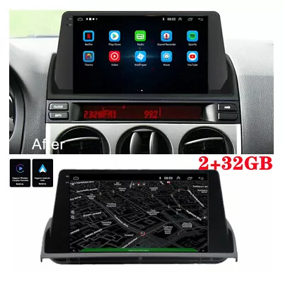 For 2002-2008 Mazda 6 Carpaly 2+32GB Stereo Radio GPS Head Unit WIFI 9  Android • $325.07