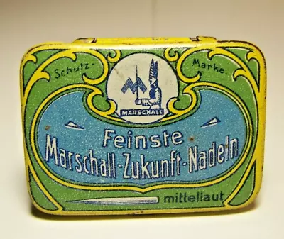 Rare Ad Gramophone Needles Tin MARSCHALL 1920 Phono Pick-Up Nadeldose #7 • $9.90